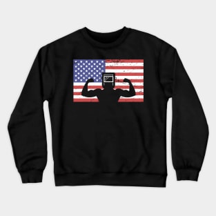 American Flag & Welder Crewneck Sweatshirt